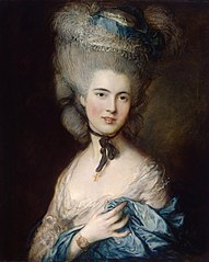 Томас Гейнсборо. Дама в голубом. Около 1780 года.