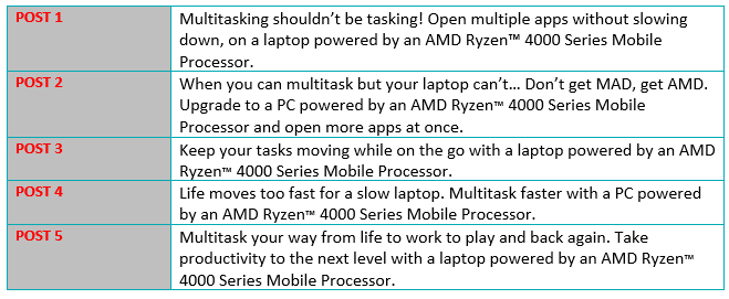 Новая кампания AMD делает упор на многозадачность ноутбуков, использующих APU Renoir