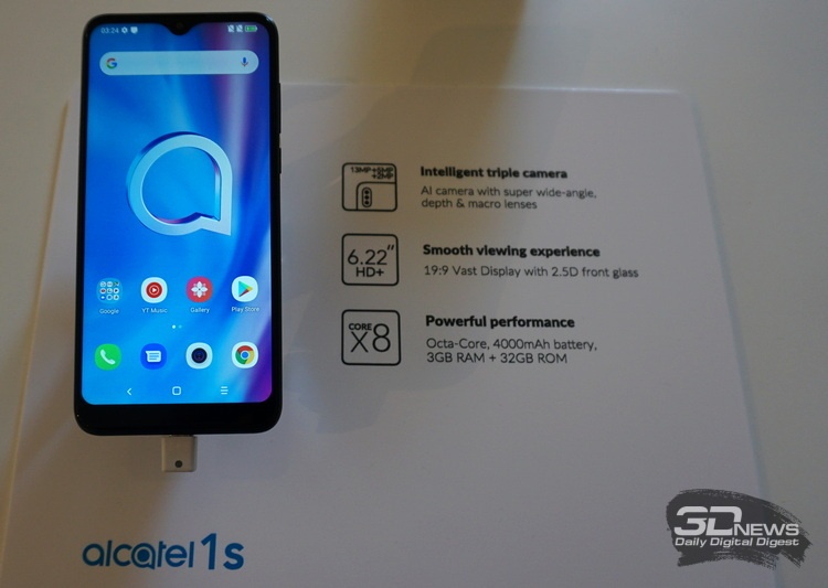 TCL показала в Барселоне новые смартфоны Alcatel начального уровня