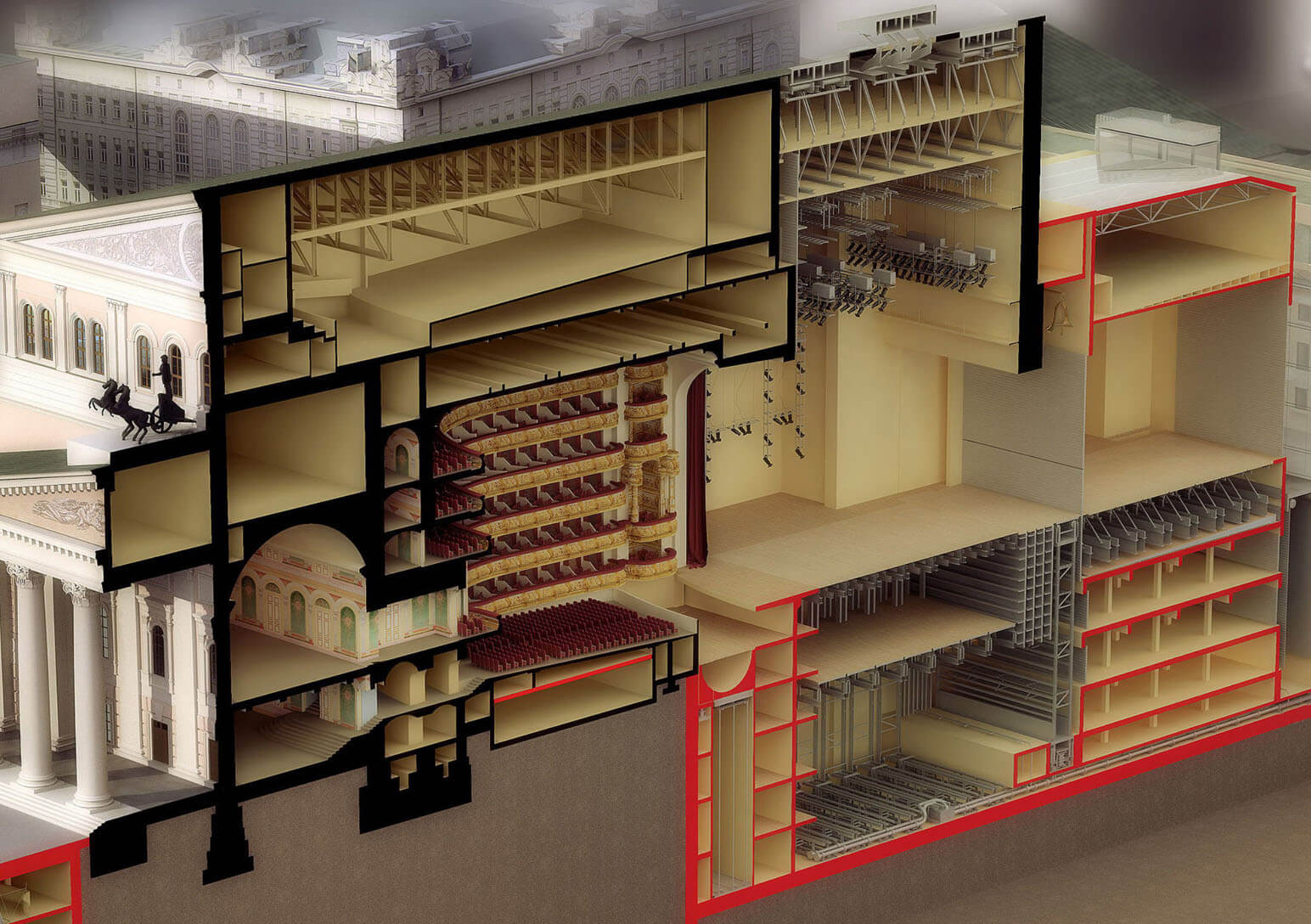 Разрез Большого Театра