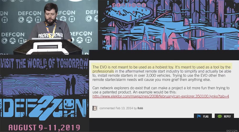 Конференция DEFCON 27. Твой автомобиль – мой автомобиль. Часть 1 - 9