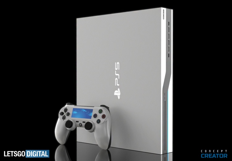 Новый дизайн консоли Sony PlayStation 5: концепт-рендеры и анимация