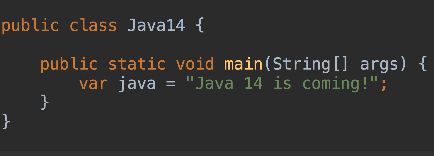 Java 14 is coming - 1