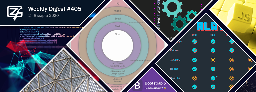 Дайджест свежих материалов из мира фронтенда за последнюю неделю №405 (2 — 8 марта 2020) - 1 Дайджест свежих материалов из мира фронтенда за последнюю неделю №405 (2 — 8 марта 2020) - 1