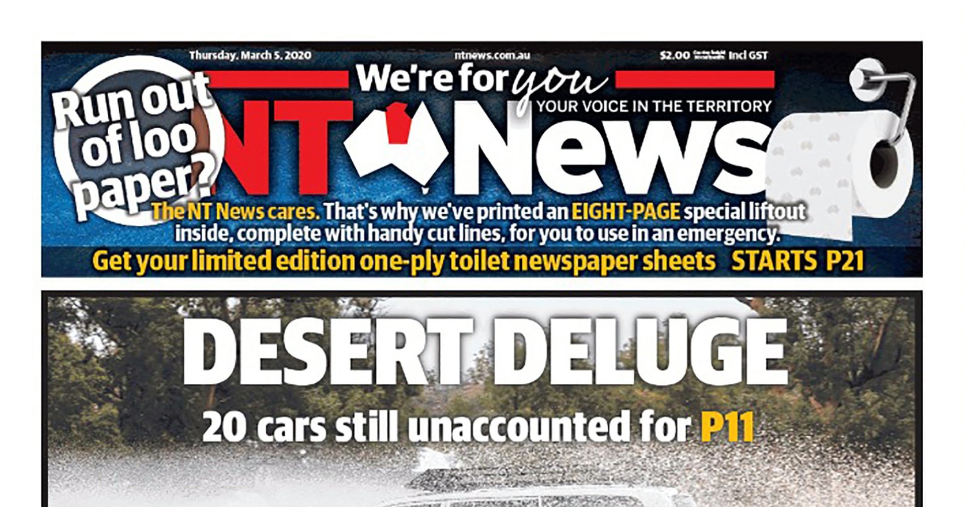 Из-за коронавируса в Австралии возник дефицит туалетной бумаги Из-за коронавируса в Австралии возник дефицит туалетной бумаги