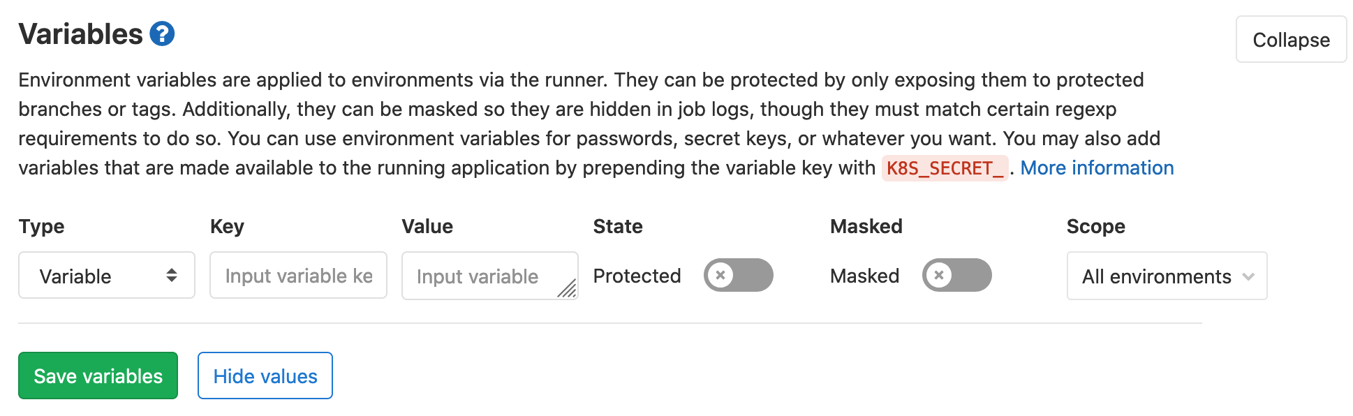 Как Gitlab-CI наследует переменные окружения? - 1