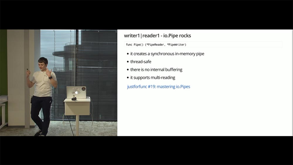 Стас Афанасьев. Juno. Pipelines на базе io.Reader-io.Writer. Часть 2 - 9 Стас Афанасьев. Juno. Pipelines на базе io.Reader-io.Writer. Часть 2 - 9