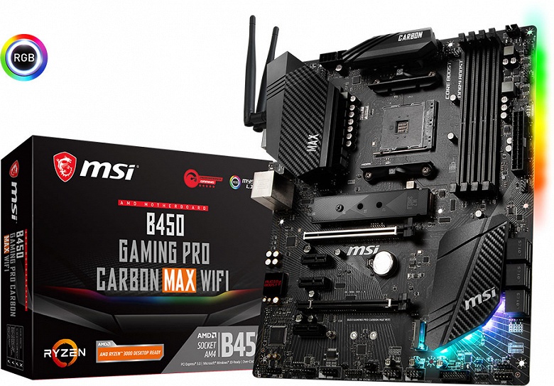 Системные платы MSI B450 Gaming Pro Carbon Max WiFi и B450M Bazooka Max WiFi предназначены для игровых ПК