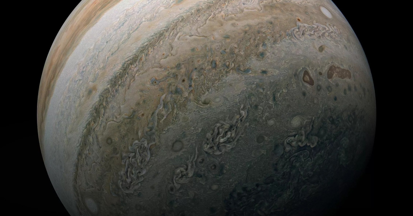 NASA показало удивительное изображение Юпитера