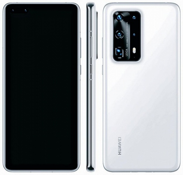 Huawei P40 Pro Plus 5G в белом цвете позирует на рендере в полный рост - 1 Huawei P40 Pro Plus 5G в белом цвете позирует на рендере в полный рост
