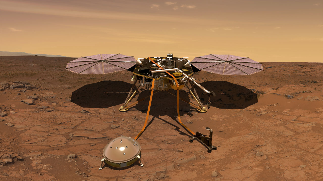 Учёные NASA попытались освободить зонд InSight, ударив его лопатой - 1