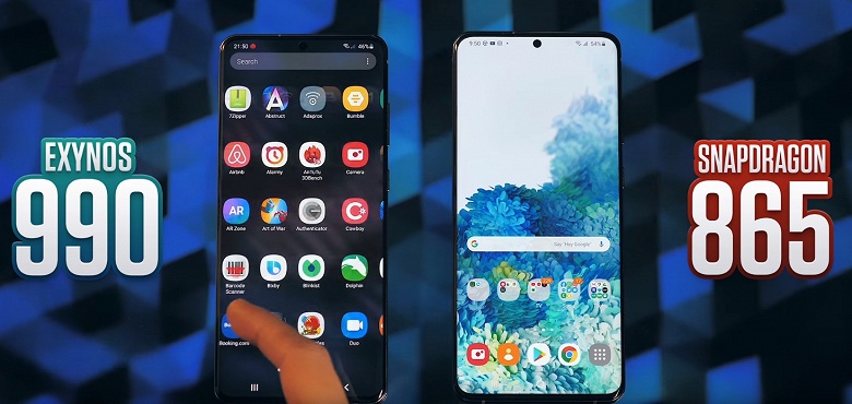 Samsung Galaxy S20 Ultra на Exynos 990 кое в чём всё же лучше, чем версия на Snapdragon 865