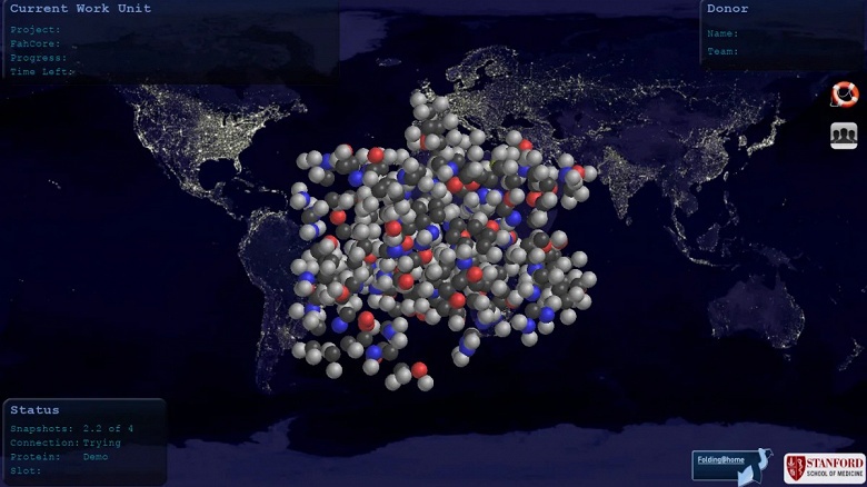 На фоне борьбы с коронавирусом производительность сети Folding@Home превысила 1 exaFLOPS - 1 На фоне борьбы с коронавирусом производительность сети Folding@Home превысила 1 exaFLOPS