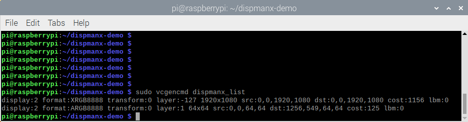 Программирование видео слоя в Raspberry Pi с использованием DispmanX API - 4