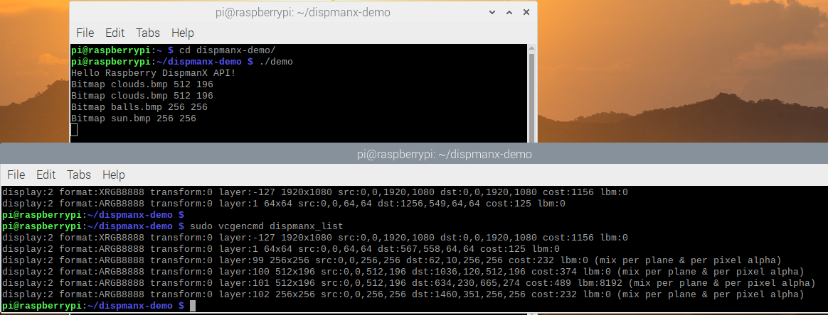 Программирование видео слоя в Raspberry Pi с использованием DispmanX API - 5