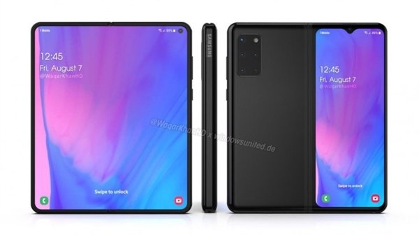 Складной флагман Samsung Galaxy Fold 2 похож на Huawei P40 Pro+ на новых рендерах