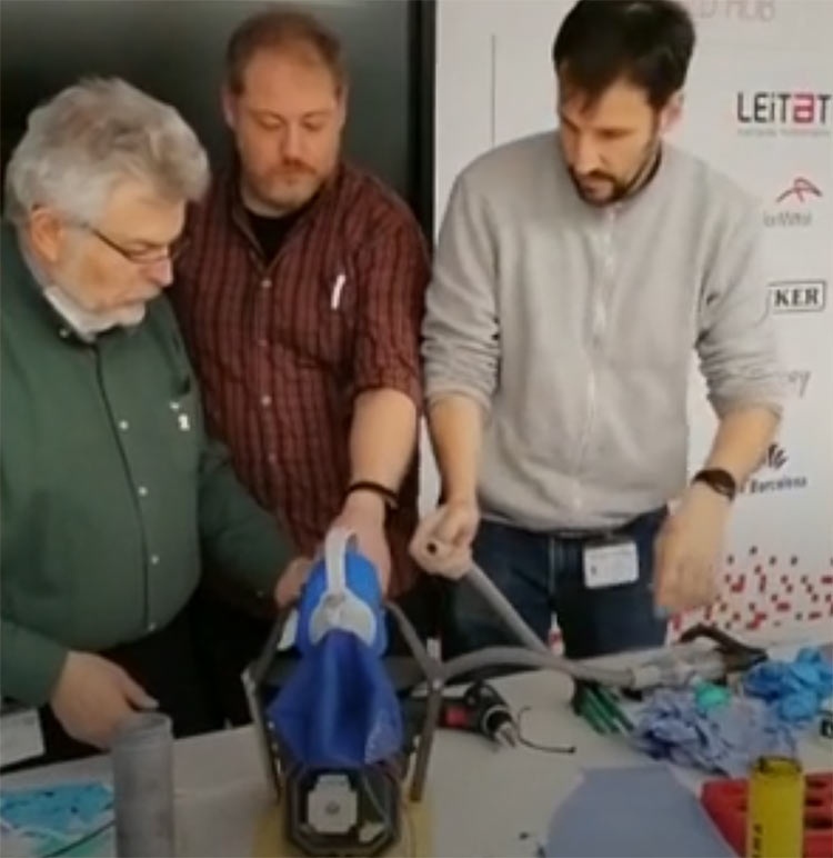 Видео: в Испании напечатали на 3D-принтере аппарат ИВЛ для пациентов с Covid-19