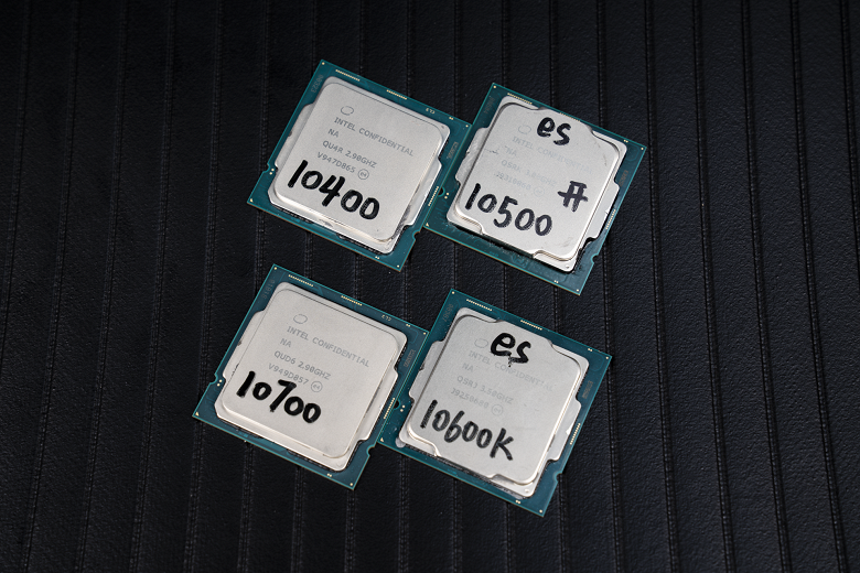 Смотрим на первые тесты процессоров Core i7-10700, Core i5-10600K ES, Core i5-10500 ES и Core i5-10400