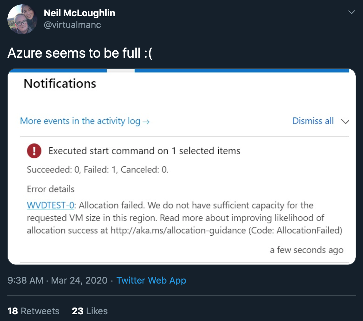 Скука на карантине. Как потратить больше всего денег в Azure одним щелчком мыши - 10 Скука на карантине. Как потратить больше всего денег в Azure одним щелчком мыши - 10
