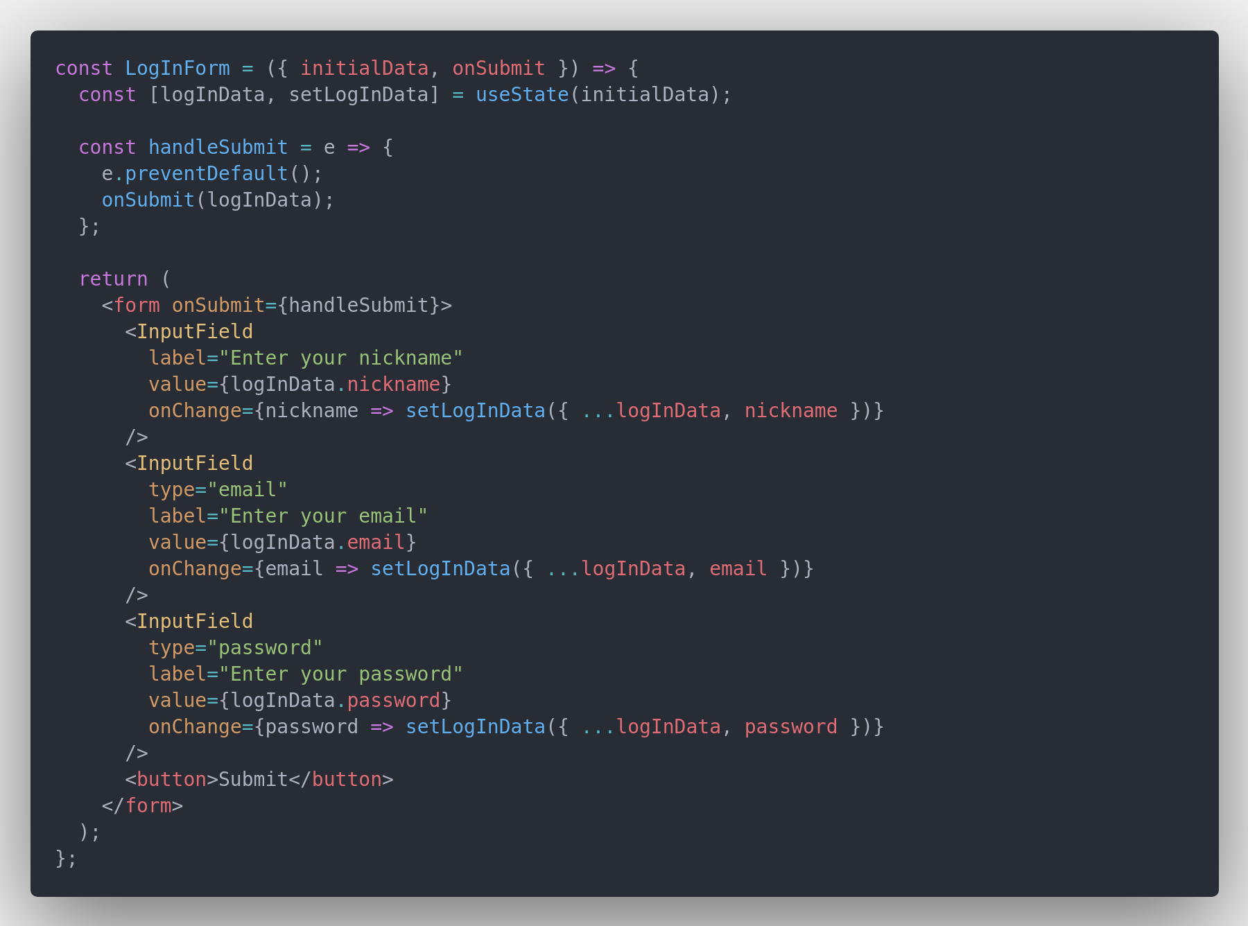 Разработка формы на React. Принципы KISS, YAGNI, DRY на практике - 8 Разработка формы на React. Принципы KISS, YAGNI, DRY на практике - 8