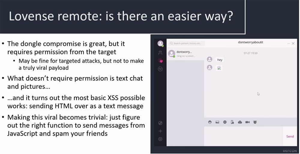 Конференция DEFCON 27. Buttplug: подлинное тестирование на проникновение. Часть 2 - 22 Конференция DEFCON 27. Buttplug: подлинное тестирование на проникновение. Часть 2 - 22