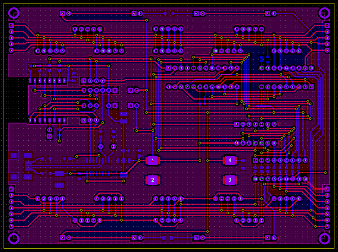 UDM PCB through view