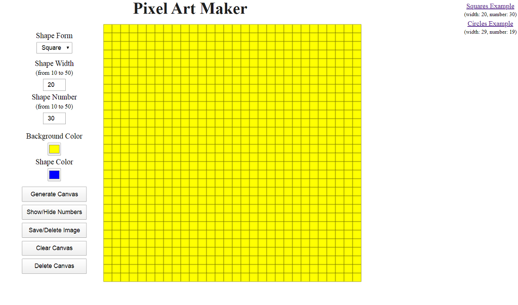 Пишем Pixel Art Maker на чистом JavaScript - 2