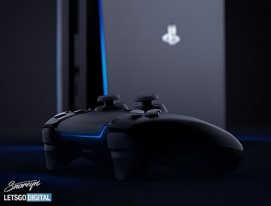 PlayStation 5 впервые показали с черным геймпадом DualSense на неофициальных рендерах