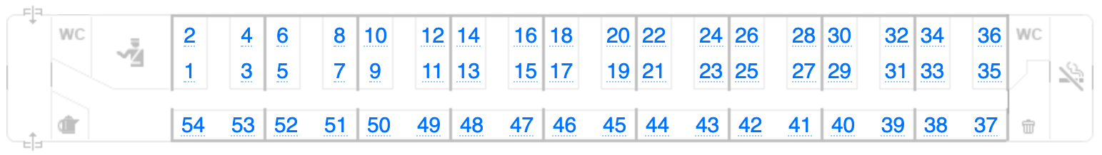 Расположение мест в купе вагоне по номерам схема в поезде ржд
