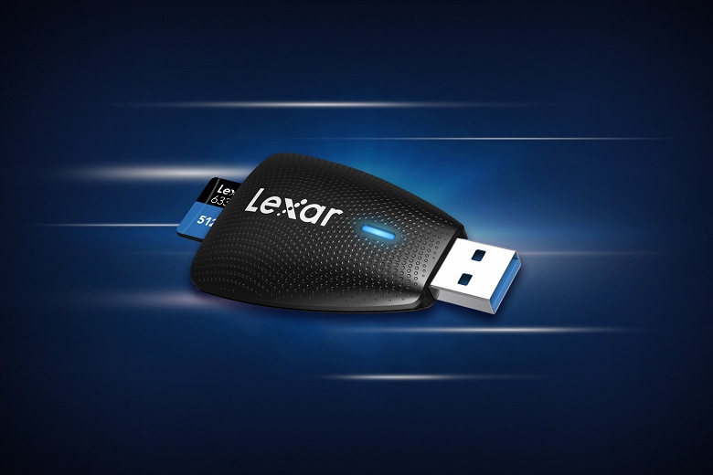 Устройство для работы с картами памяти Lexar Multi-Card 2-in-1 USB 3.1 Reader поддерживает UHS-II