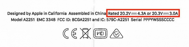 Старшие версии нового MacBook Pro 13 поддерживают 87-ваттную зарядку, но есть подвох