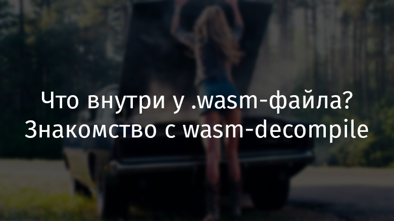 Что внутри у .wasm-файла? Знакомство с wasm-decompile - 1