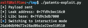 HackTheBox. Прохождение Patents. XXE через файлы DOCX, LFI to RCE, GIT и ROP-chain - 52 image