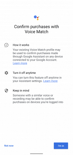 Google тестирует покупки с простым подтверждением платежей голосом