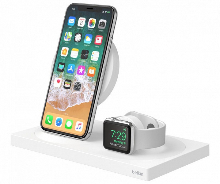 Устройство для одновременной зарядки iPhone, AirPods и Apple Watch и умная колонка с беспроводной зарядкой Belkin поступили в продажу