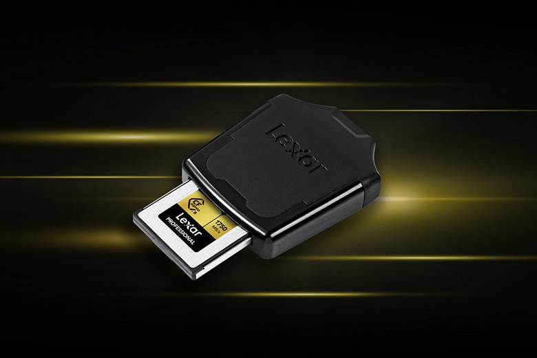 Устройство для работы с картами памяти Lexar Professional CFexpress USB 3.1 Reader обеспечивает скорость чтения до 1050 МБ/с