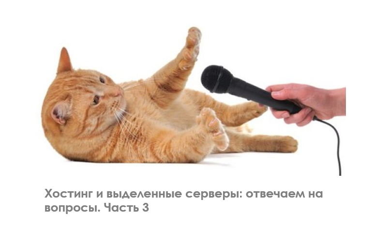 Хостинг и выделенные серверы: отвечаем на вопросы. Часть 3 - 1