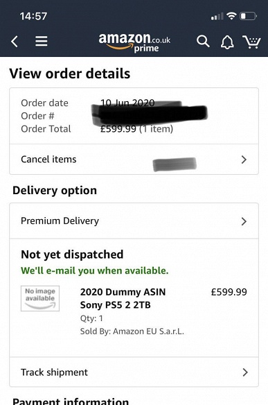 Sony PlayStation 5 с 2 ТБ памяти появилась на Amazon, и некоторые даже успели оформить заказ. Но неясно, не ошибка ли это