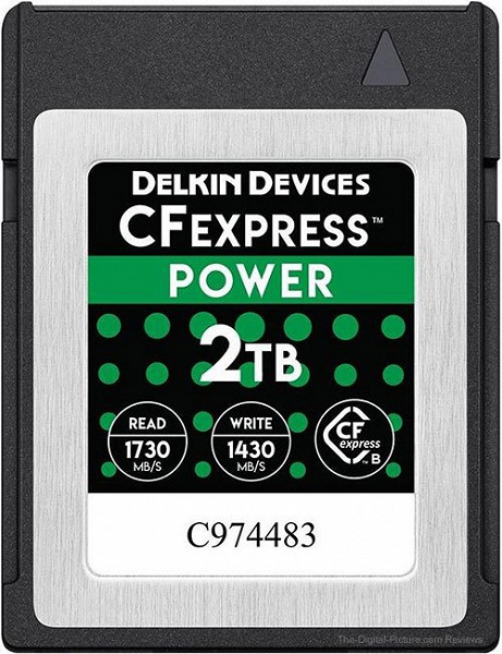 По словам компании Delkin, она первой предлагает карты памяти CFexpress Type-B объемом 2 ТБ