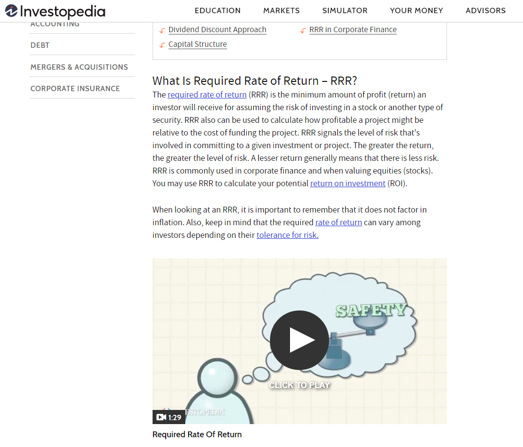 Ресурсы изучения финансов на английском (США), или Как оценить свою компанию - 2 Ресурсы изучения финансов на английском (США), или Как оценить свою компанию - 2