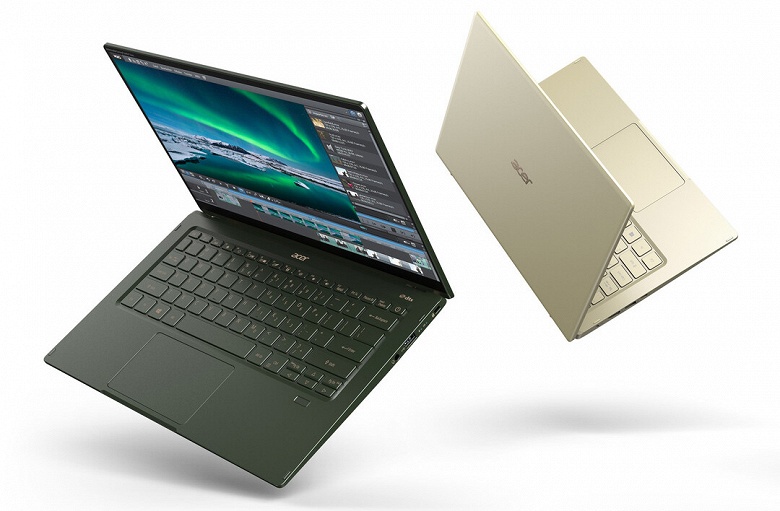 Диагональ 14 дюймов и масса до 1 кг. Представлен Acer Swift 5 SF514-55 &ndash; первый в мире ноутбук на платформе Intel Tiger Lake