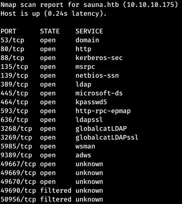 HackTheBox. Прохождение Sauna. LDAP, AS-REP Roasting, AutoLogon, DCSync атака - 3