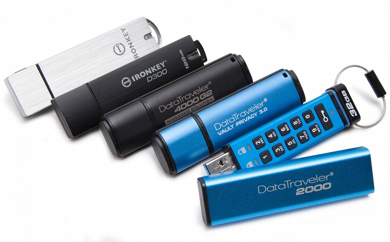 Kingston добавляет модели объемом 128 ГБ в три линейки USB-накопителей с шифрованием