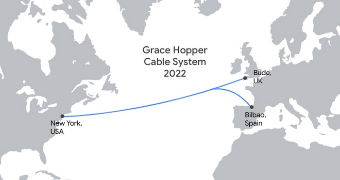 Google планирует провести новый интернет-кабель по дну Атлантики
