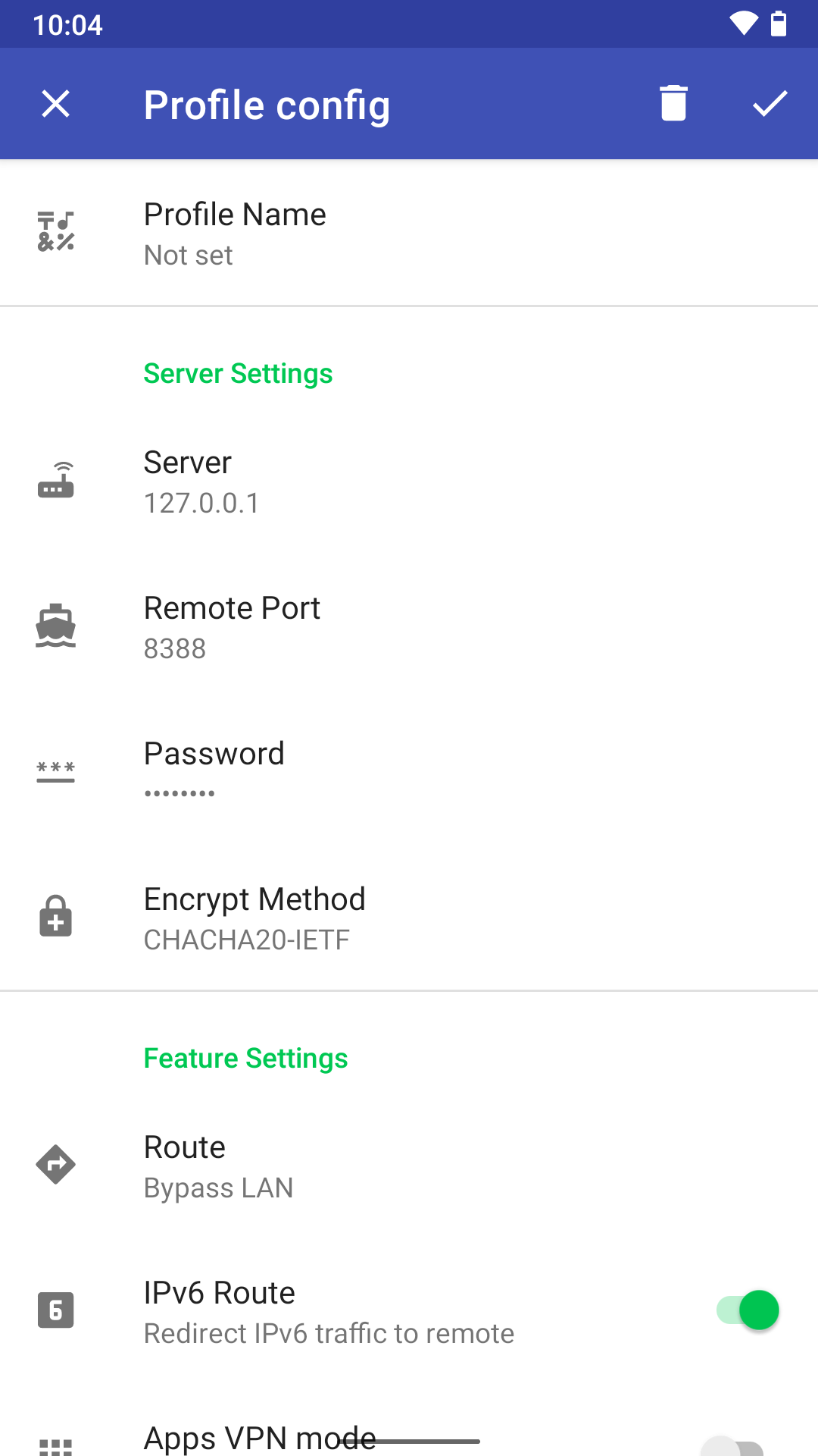 Shadowsocks, Android