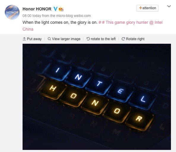 Игровые ноутбуки Honor Hunter не понравятся фанатам AMD. Новинки получат процессоры Intel