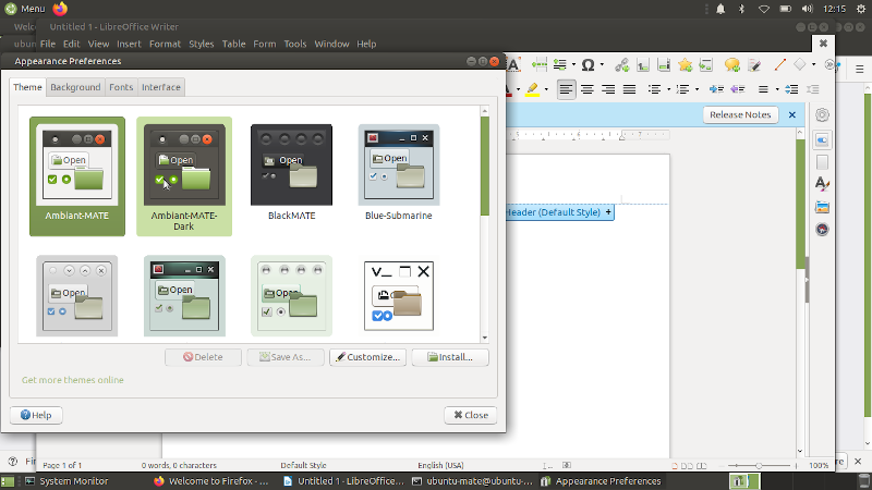 Многоликая Убунта в 2020 году - 8 Ubuntu MATE 20.04 с несколькими открытыми окнами на рабочем столе