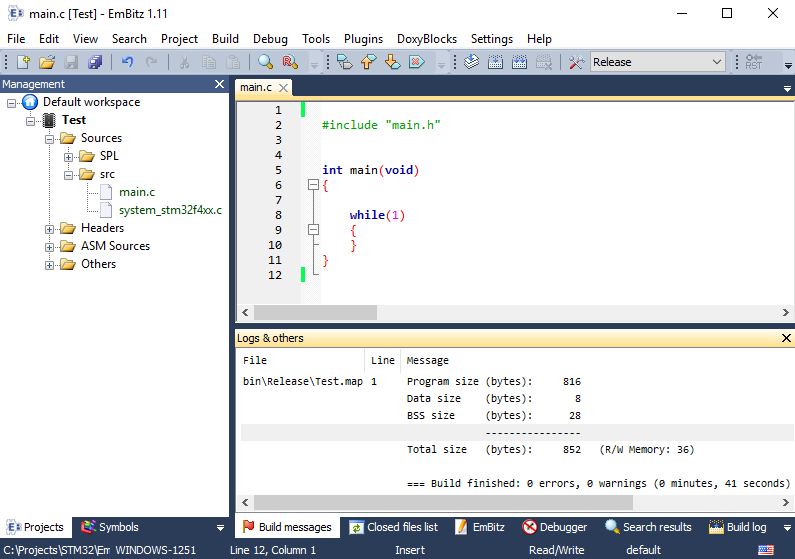 Обновление для IDE EmBitz 1.11 - 9