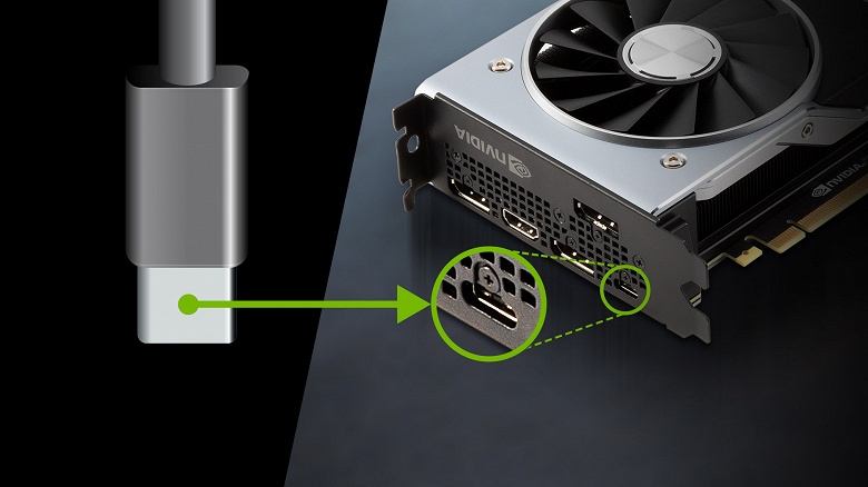 Поэтому у новых видеокарт GeForce RTX 3000 нет разъёма USB-C. Стандарт VirtualLink «мёртв»