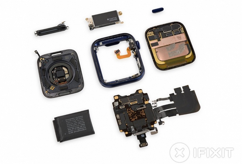Новые умные часы Apple всё-таки получили более ёмкий аккумулятор. iFixit оценили ремонтопригодность часов - 2 Новые умные часы Apple всё-таки получили более ёмкий аккумулятор. iFixit оценили ремонтопригодность часов